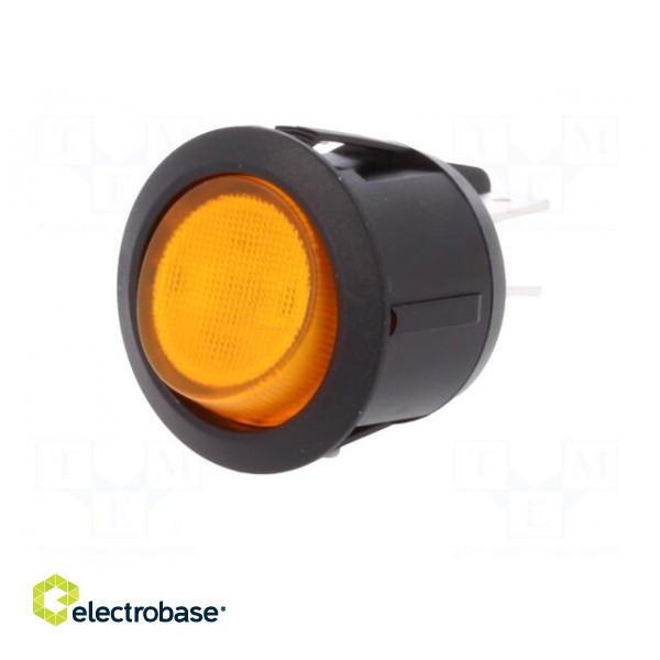 ROCKER | DPST | Pos: 2 | ON-OFF | 20A/12VDC | yellow | neon lamp | 50mΩ image 2