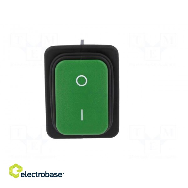 ROCKER | DPST | Pos: 2 | ON-OFF | 20A/250VAC | green | none | 100mΩ | 1930 image 9