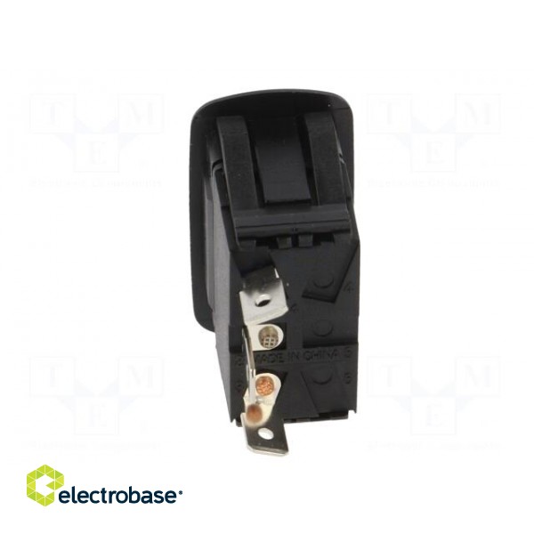 ROCKER | SP3T | Pos: 3 | ON-OFF-(ON) | 10A/28VDC | black | IP56 | none | SRB image 5