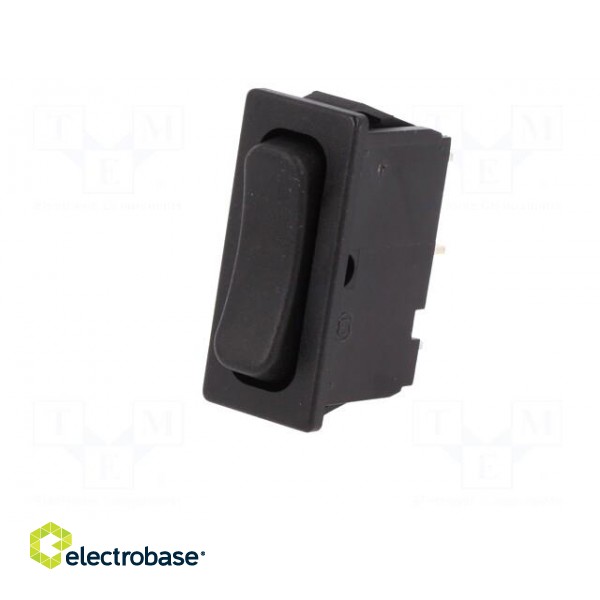 ROCKER | SPDT | Pos: 3 | ON-OFF-ON | 6A/250VAC | black | IP40 | none | 100mΩ image 2