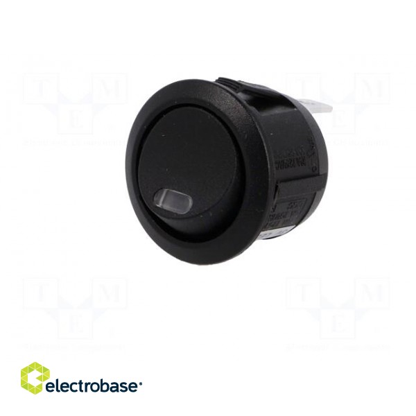 ROCKER | SPST | Pos: 2 | ON-OFF | 10A/250VAC | 10A/24VDC | black | LED | 2V фото 2