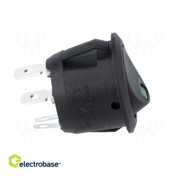 ROCKER | SPST | Pos: 2 | OFF-ON | 10A/250VAC | 10A/24VDC | black | LED 2VDC image 7