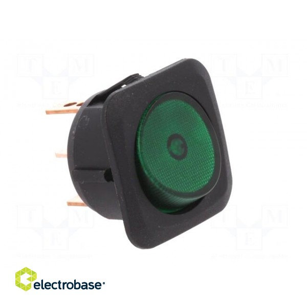 ROCKER | SPST | Pos: 2 | OFF-ON | 25A/12VDC | green | neon lamp | 50mΩ image 8