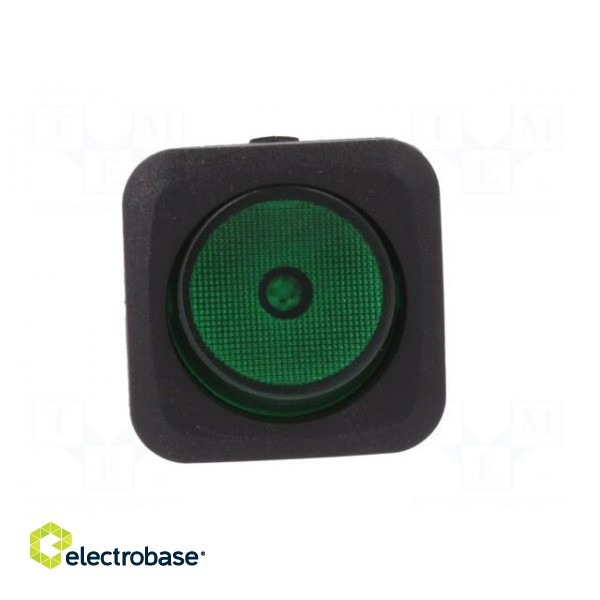 ROCKER | SPST | Pos: 2 | OFF-ON | 25A/12VDC | green | neon lamp | 50mΩ image 9