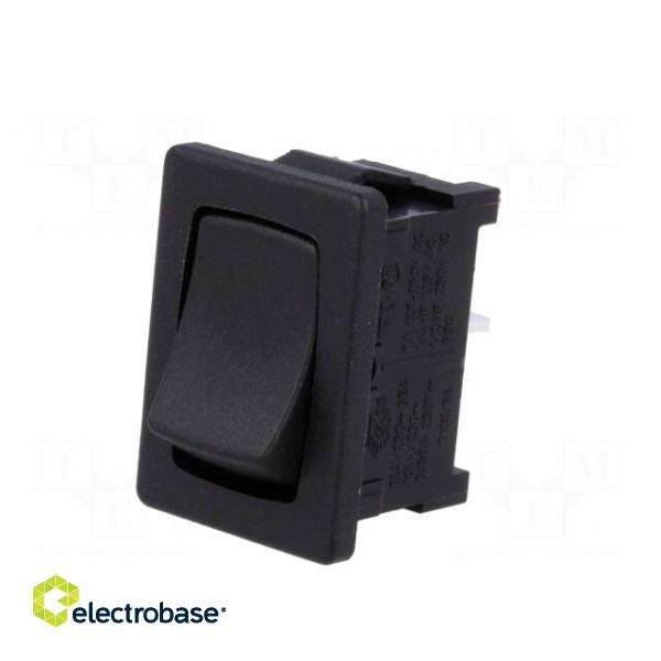 ROCKER | SPST | Pos: 2 | ON-OFF | 10A/250VAC | black | IP40 | none | 100mΩ image 2