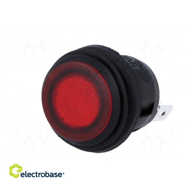 ROCKER | SPST | Pos: 2 | OFF-ON | 10A/250VAC | red | IP65 | neon lamp 230V image 2