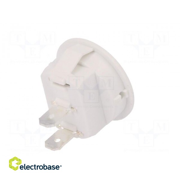 ROCKER | SPST | Pos: 2 | ON-OFF | 12A/250VAC | white | IP40 | none | 100mΩ image 6