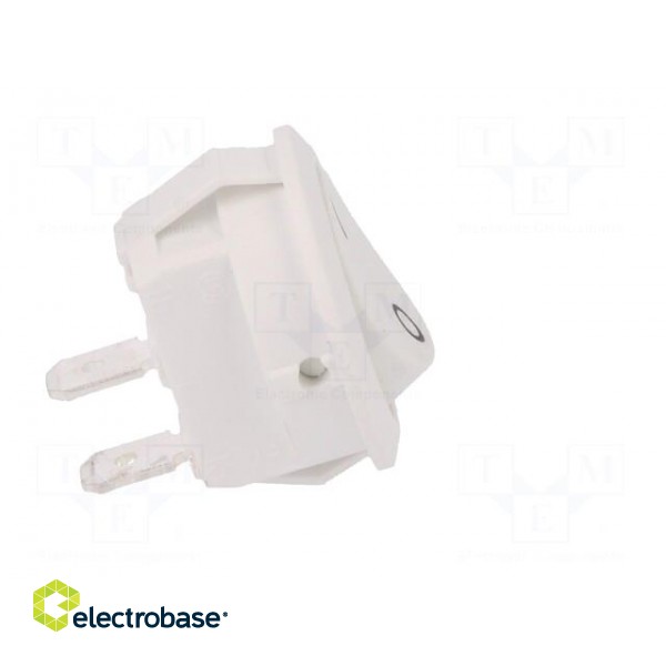 ROCKER | SPST | Pos: 2 | OFF-ON | 12A/250VAC | white | IP40 | none | 100mΩ image 7