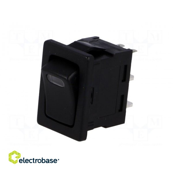 ROCKER | SPST | Pos: 2 | ON-OFF | 16A/12VDC | black | LED,point | 12V | 50mΩ image 2