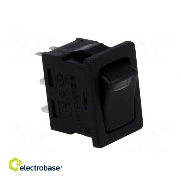 ROCKER | SPST | Pos: 2 | ON-OFF | 16A/12VDC | black | LED,point | 12V | 50mΩ image 8