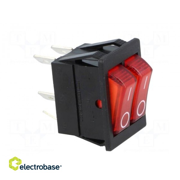ROCKER | SPST | Pos: 2 | OFF-ON | 16A/250VAC | red | neon lamp 250V image 8
