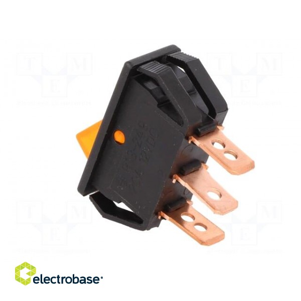 ROCKER | SPST | Pos: 2 | OFF-ON | 20A/12VDC | orange | neon lamp | 50mΩ image 4