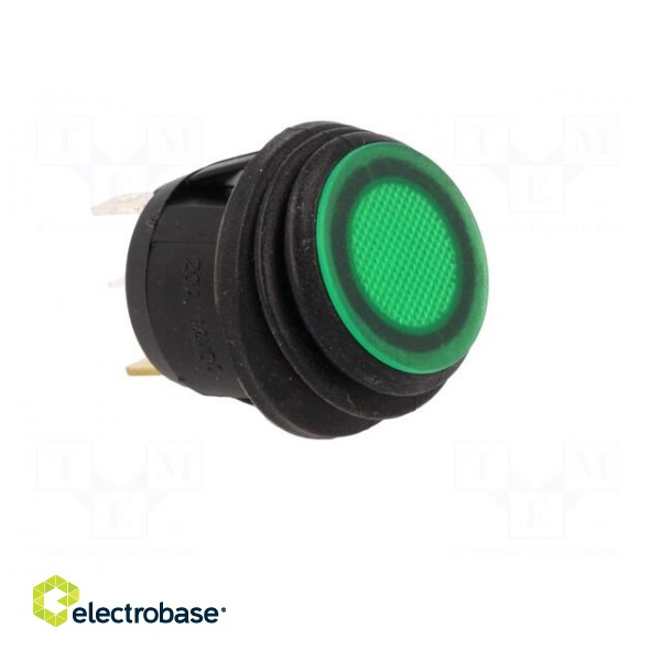 ROCKER | SPST | Pos: 2 | OFF-ON | 20A/14VDC | green | IP65 | LED 14VDC | 50mΩ image 8