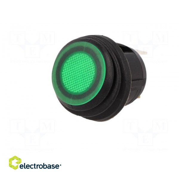 ROCKER | SPST | Pos: 2 | OFF-ON | 20A/14VDC | green | IP65 | LED 14VDC | 50mΩ image 2