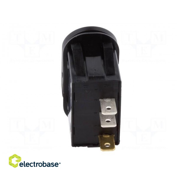 ROCKER | SPST | Pos: 2 | OFF-ON | 21A/14VDC | black | LED 14VDC,point image 5