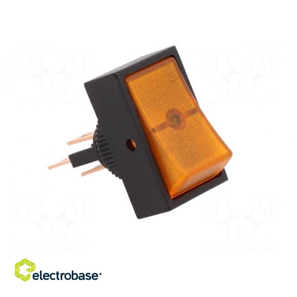 ROCKER | SPST | Pos: 2 | OFF-ON | 30A/12VDC | orange | neon lamp | 50mΩ image 8