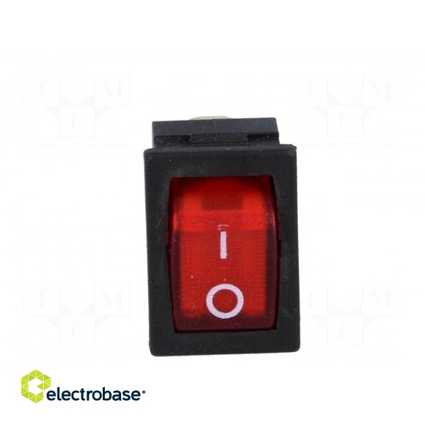 ROCKER | SPST | Pos: 2 | ON-OFF | 3A/250VAC | red | neon lamp | 35mΩ | RSC07 image 9