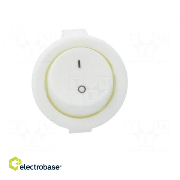 ROCKER | SPST | Pos: 2 | ON-OFF | 3A/250VAC | white | none | 20mΩ | round image 9