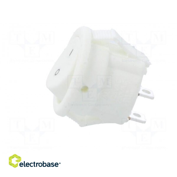 ROCKER | SPST | Pos: 2 | ON-OFF | 3A/250VAC | white | none | 20mΩ | round image 3