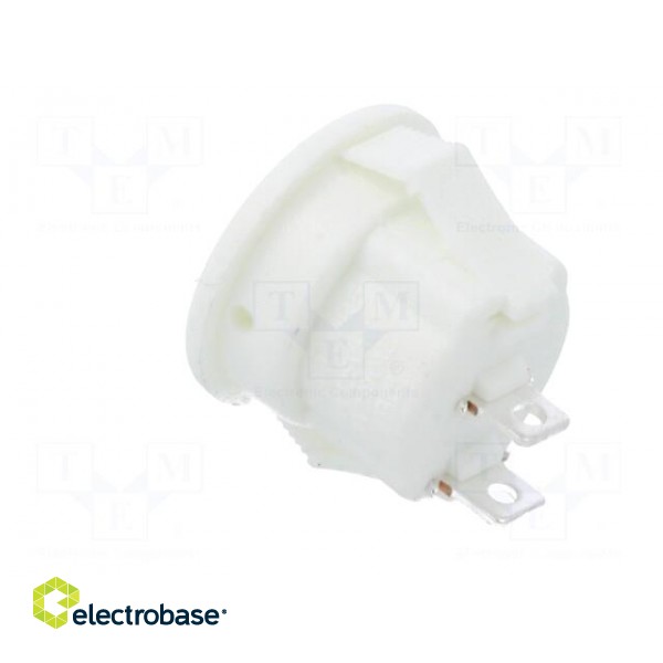 ROCKER | SPST | Pos: 2 | ON-OFF | 3A/250VAC | white | none | 20mΩ | round image 4