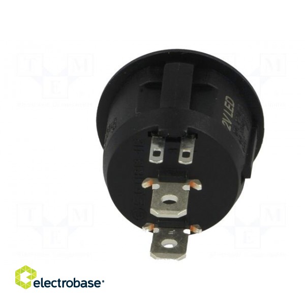 ROCKER | SPST | Pos: 2 | OFF-ON | 6A/250VAC | black | LED 24VDC image 5