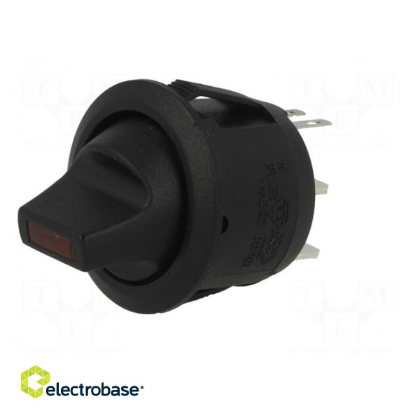 ROCKER | SPST | Pos: 2 | OFF-ON | 6A/250VAC | black | LED 24VDC image 2