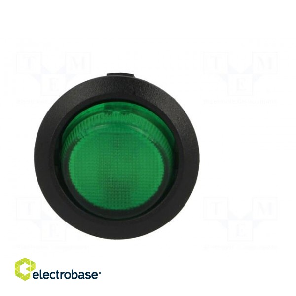 ROCKER | SPST | Pos: 2 | OFF-ON | 6A/250VAC | green | neon lamp 230V image 9