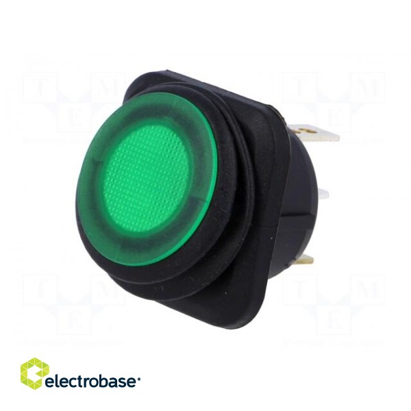 ROCKER | SPST | Pos: 2 | OFF-ON | 10A/250VAC | green | IP65 | LED | 50mΩ image 2