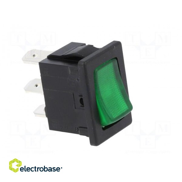 ROCKER | SPST | Pos: 2 | ON-OFF | 10A/250VAC | green | IP40 | filament lamp image 8
