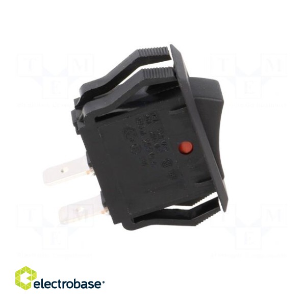 ROCKER | SPST | Pos: 2 | ON-OFF | 16A/250VAC | black-red | none | -20÷85°C image 7