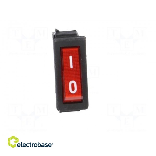 ROCKER | SPST | Pos: 2 | ON-ON | 15A/250VAC | Backlight colour: red image 9