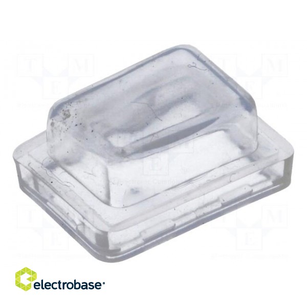 Switch accessories: cover | Body: transparent | -25÷70°C | 13x19.2mm