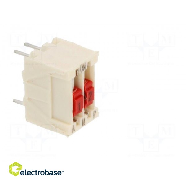 Switch: DIP-SWITCH | Poles number: 2 | OFF-ON | 0.025A/50VDC | Pos: 2 image 8