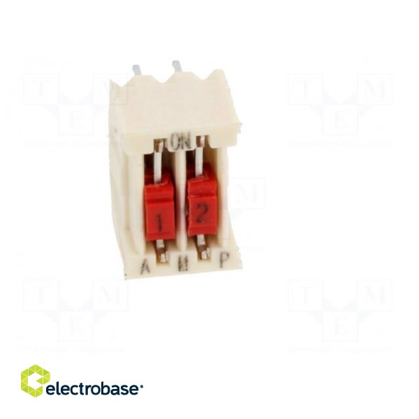 Switch: DIP-SWITCH | Poles number: 2 | OFF-ON | 0.025A/50VDC | Pos: 2 фото 9