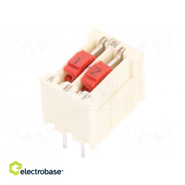 Switch: DIP-SWITCH | Poles number: 2 | OFF-ON | 0.025A/50VDC | Pos: 2 image 1