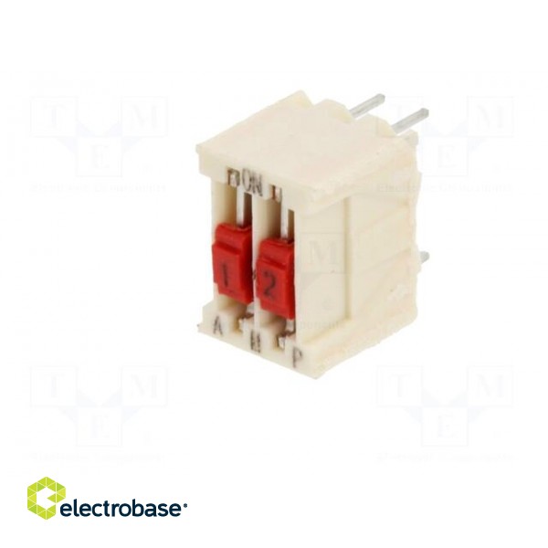 Switch: DIP-SWITCH | Poles number: 2 | OFF-ON | 0.025A/50VDC | Pos: 2 фото 2