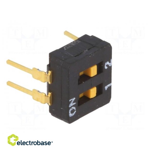 Switch: DIP-SWITCH | Poles number: 2 | ON-OFF | 0.03A/30VDC | Pos: 2 фото 8