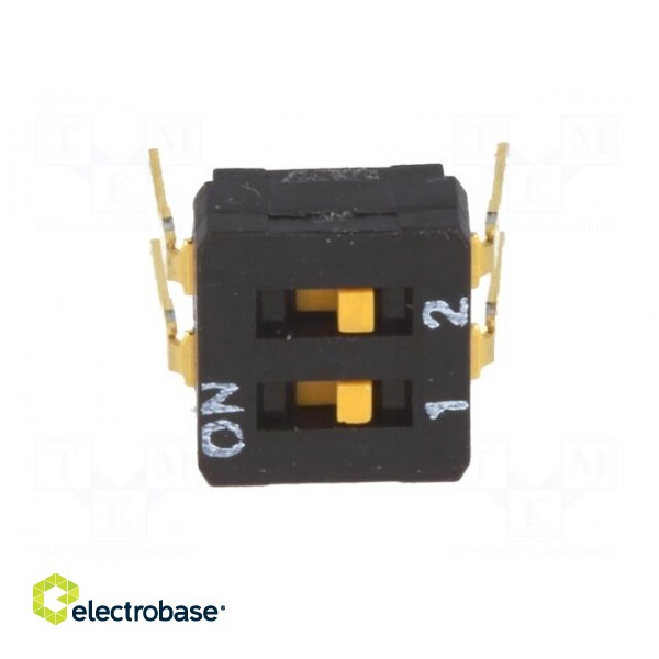 Switch: DIP-SWITCH | Poles number: 2 | ON-OFF | 0.03A/30VDC | Pos: 2 фото 9