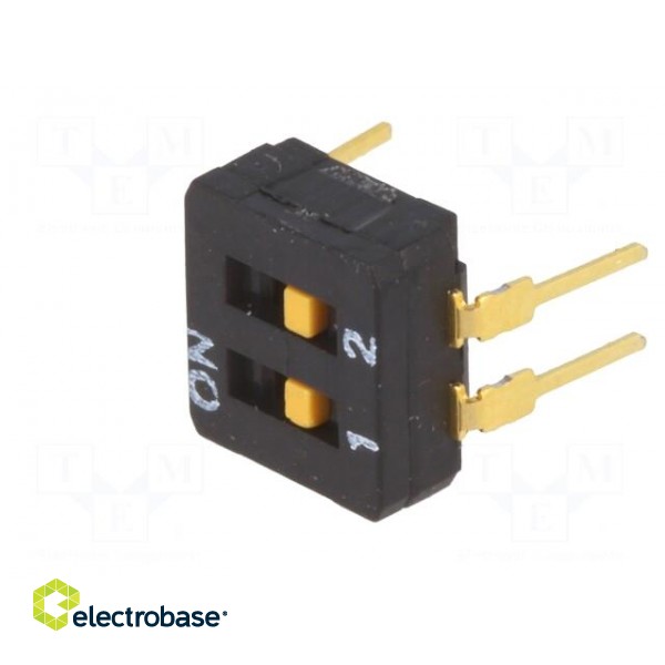 Switch: DIP-SWITCH | Poles number: 2 | ON-OFF | 0.03A/30VDC | Pos: 2 фото 2
