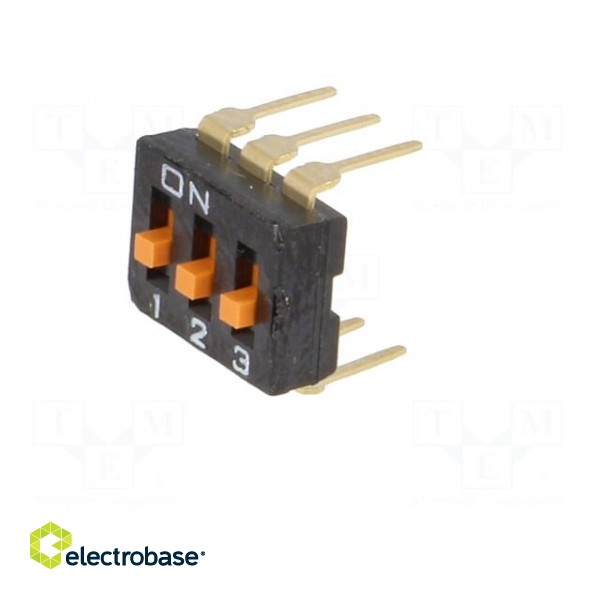 Switch: DIP-SWITCH | Poles number: 3 | ON-OFF | 0.025A/24VDC | Pos: 2 image 2