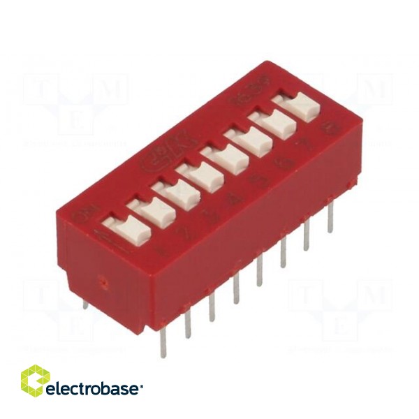 Switch: DIP-SWITCH | Poles number: 8 | OFF-ON | 0.025A/25VDC | Pos: 2