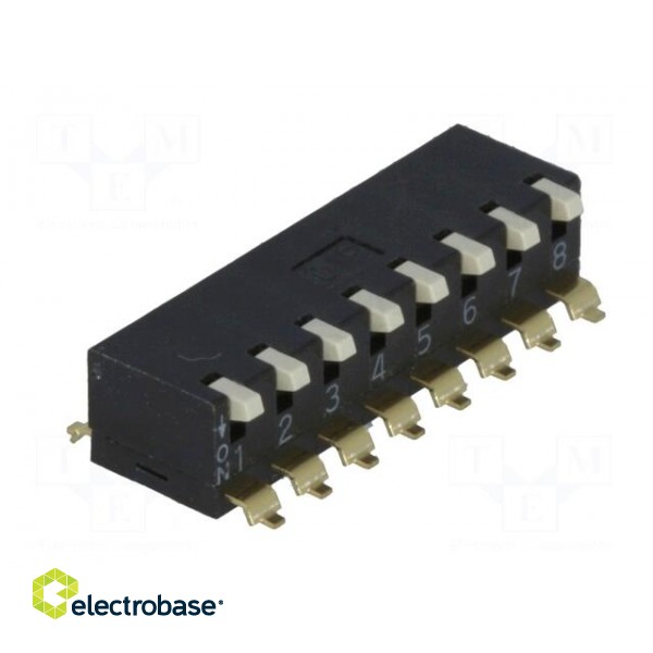 Switch: DIP-SWITCH | Poles number: 8 | ON-OFF | 0.025A/24VDC | Pos: 2 image 2