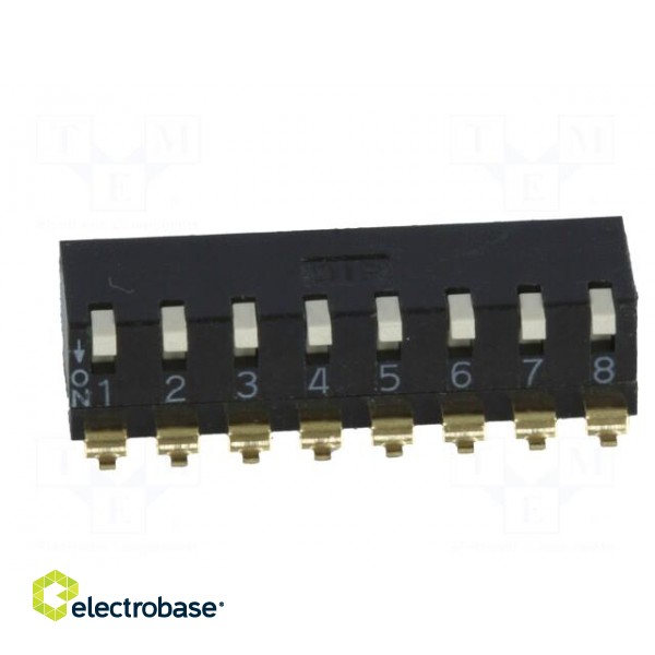 Switch: DIP-SWITCH | Poles number: 8 | ON-OFF | 0.025A/24VDC | Pos: 2 image 3