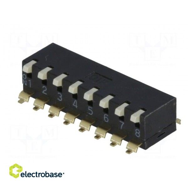 Switch: DIP-SWITCH | Poles number: 8 | ON-OFF | 0.025A/24VDC | Pos: 2 image 4