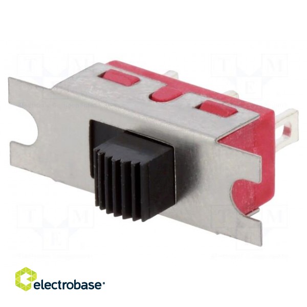 Switch: slide | Pos: 2 | SPDT | 6A/120VAC | 6A/28VDC | ON-ON | soldered paveikslėlis 1