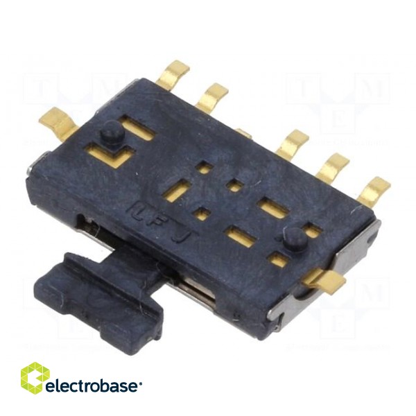 Switch: slide | SP3T | 0.5A/4VDC | ON-ON-ON | PCB | Leads: flat pin | 70mΩ фото 2