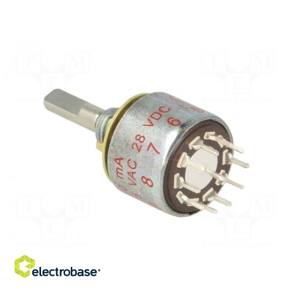 Switch: rotary | Pos: 10 | 0.15A/125VAC | 0.15A/28VDC | Poles number: 1 image 4