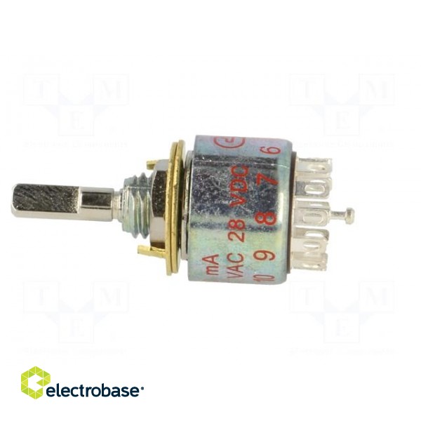 Switch: rotary | Pos: 12 | 0.15A/125VAC | 0.15A/28VDC | Poles number: 1 image 3