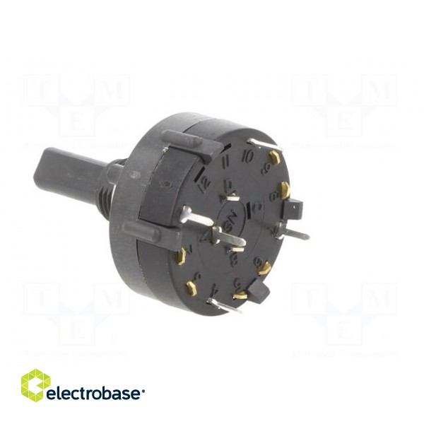 Switch: rotary | Pos: 4 | SPDT | 2.5A/125VAC | 0.35A/125VDC | 90° | THT фото 4