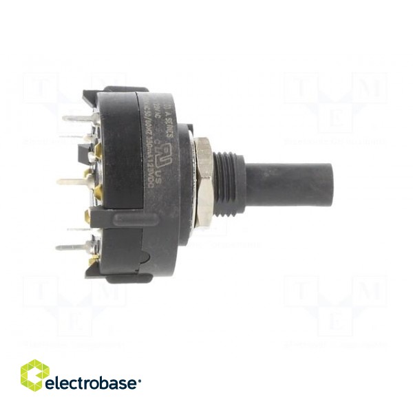 Switch: rotary | Pos: 4 | SPDT | 2.5A/125VAC | 0.35A/125VDC | 90° | THT фото 7